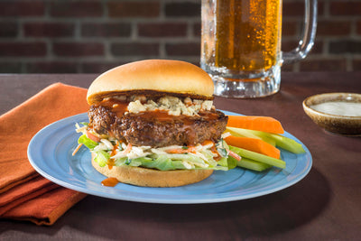 RECIPE: Certified Angus Beef® Buffalo-Style Hot Sauce & Blue Cheese Burger