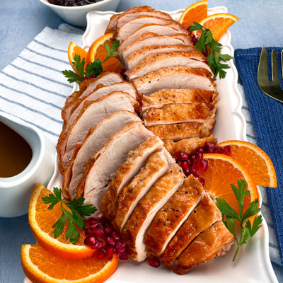Double Turkey Breast with Homemade Cranberry Sauce